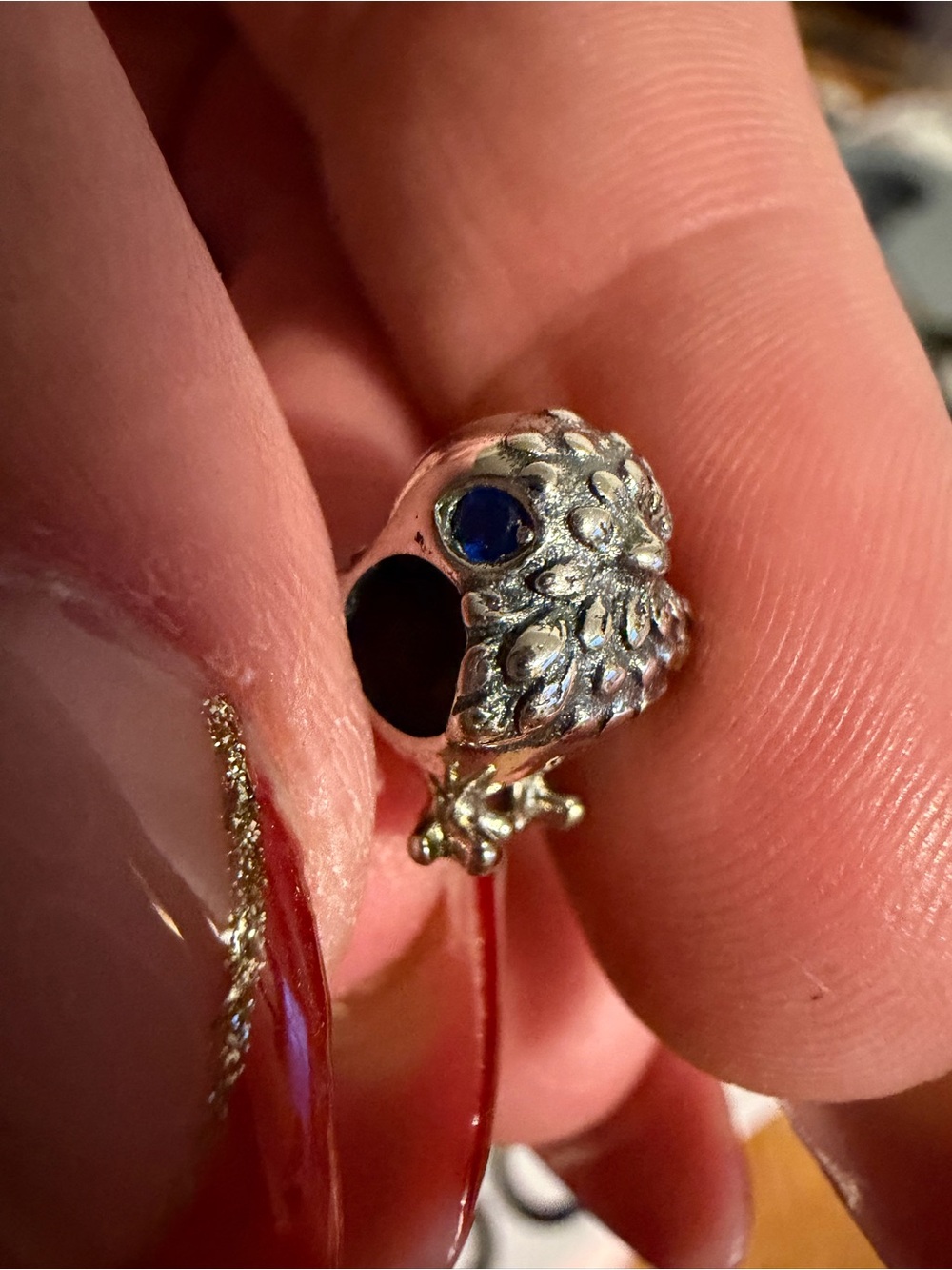 Pandora Baby Blue Eye Bird Charm
